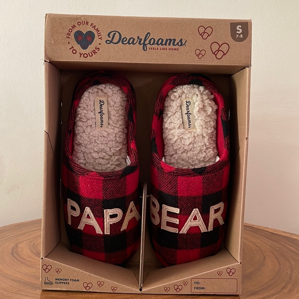 Papa bear dearfoams slipper